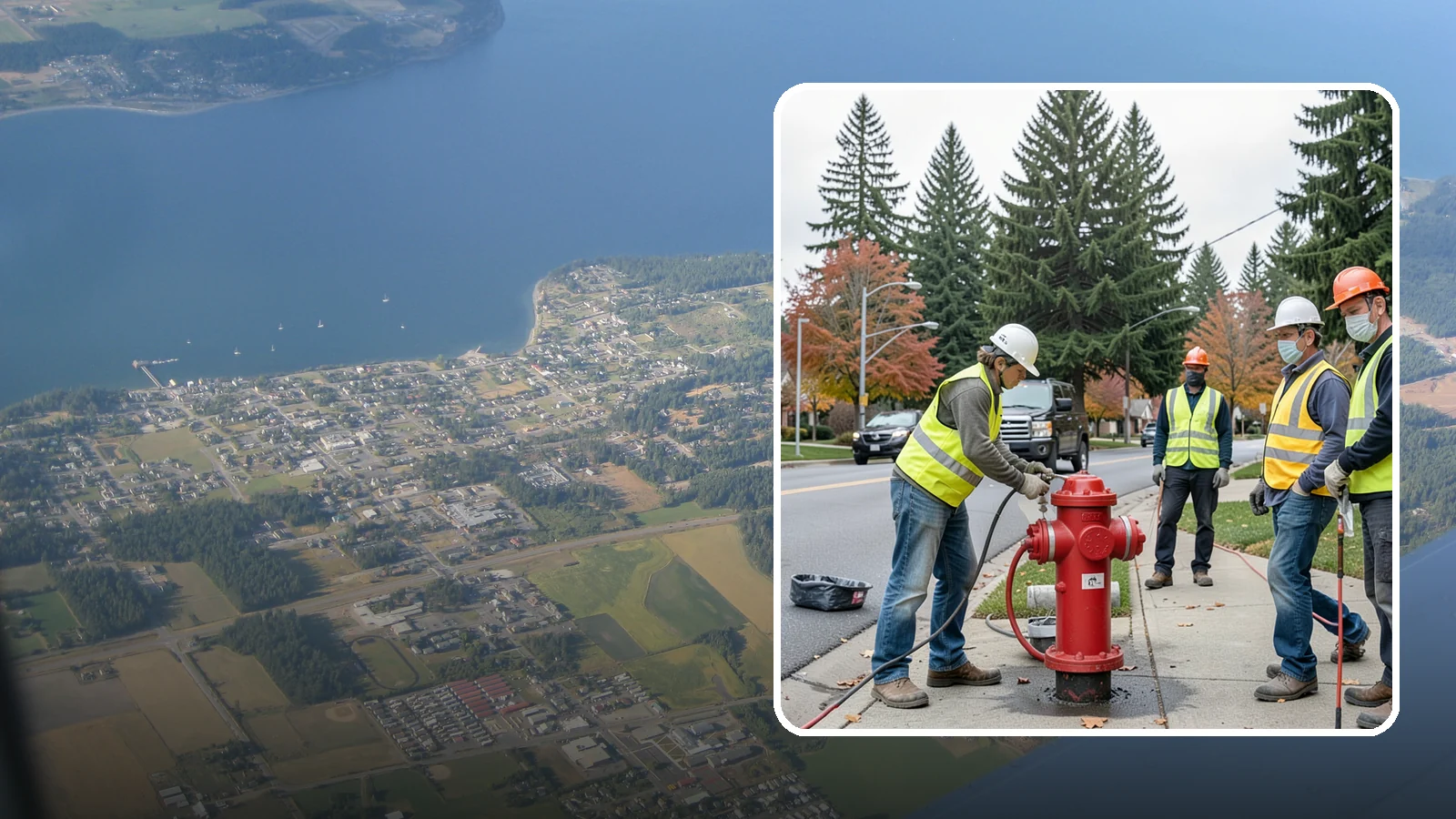 Hydrant Painting in Coupeville, Island County, WA - Cleaning and repainting of fire hydrants for visibility, corrosion protection, and color coding.