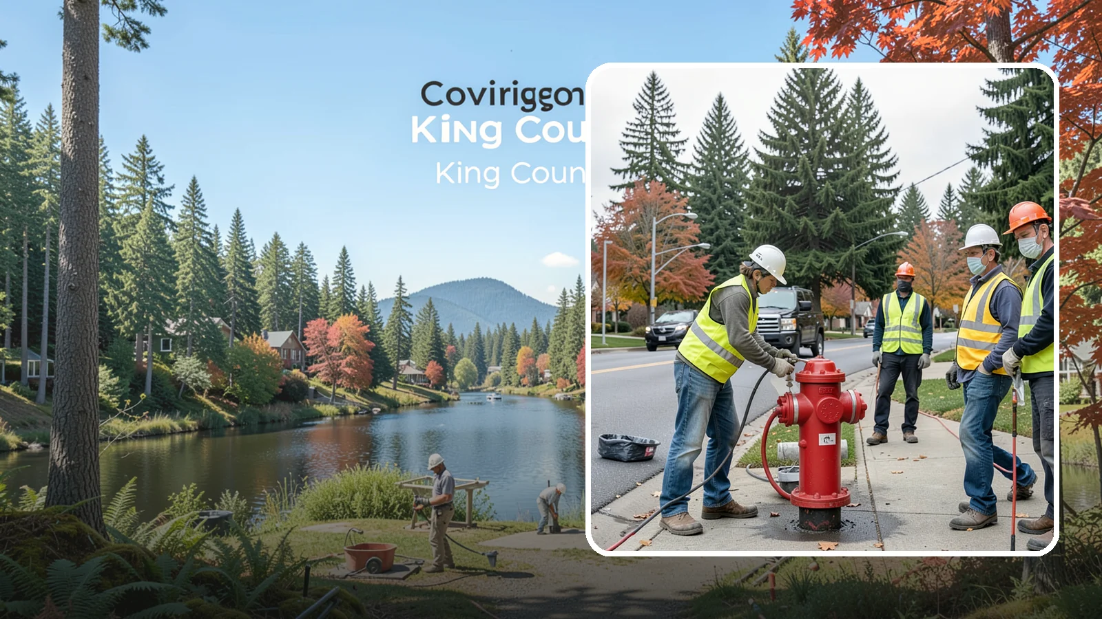 Hydrant Painting in Covington, King County, WA - Cleaning and repainting of fire hydrants for visibility, corrosion protection, and color coding.