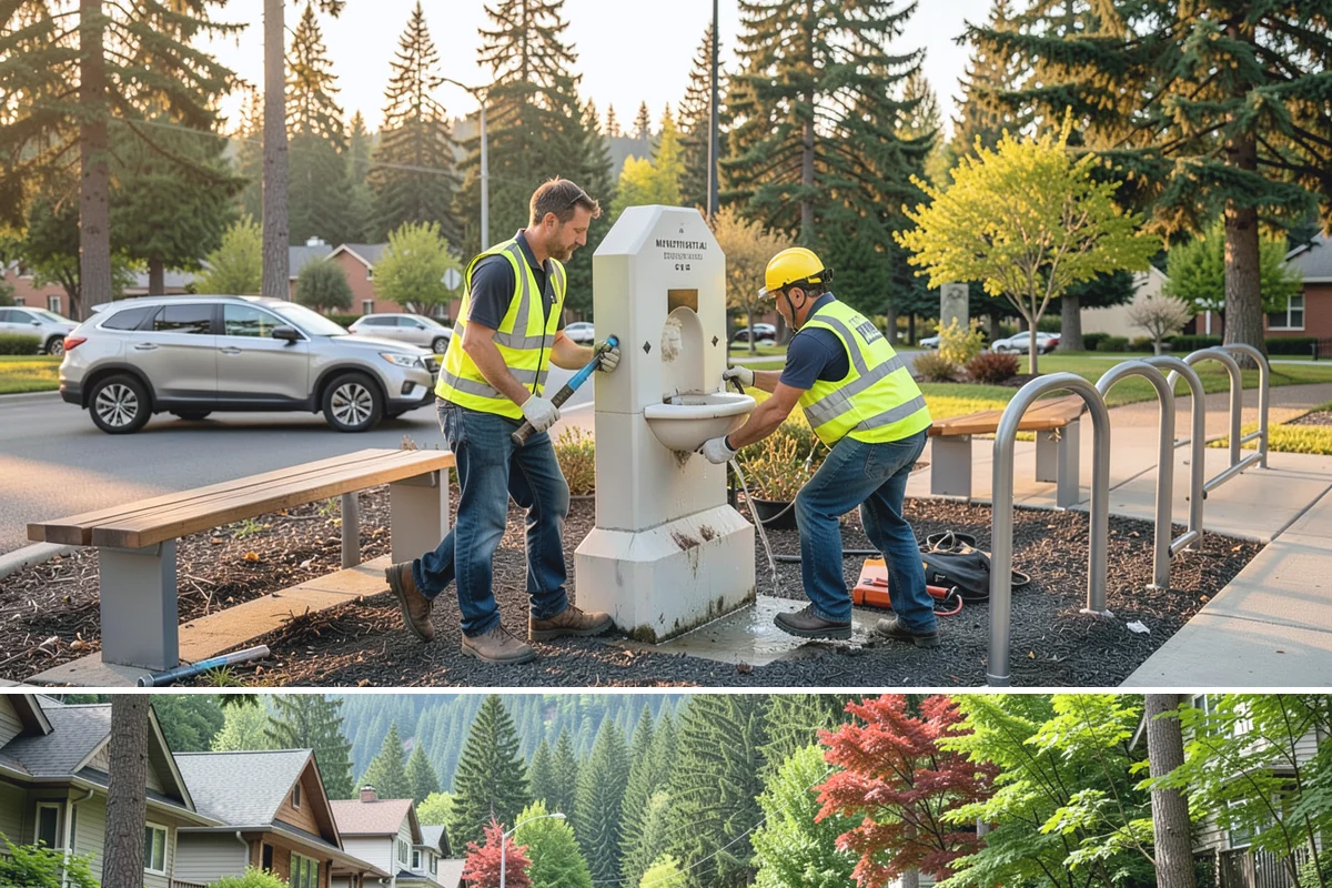 Hydrant Painting in Darrington, Snohomish County, WA - Hydrant painting is scheduled in dry weather from late spring through early fall for proper coating adhesion and cure.