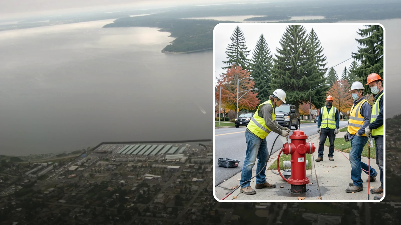 Hydrant Painting in Des Moines, King County, WA - Cleaning and repainting of fire hydrants for visibility, corrosion protection, and color coding.