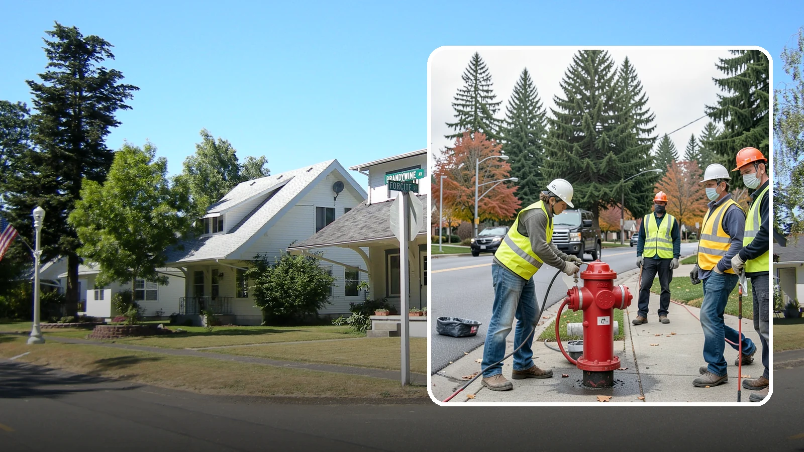 Hydrant Painting in DuPont, Pierce County, WA - Cleaning and repainting of fire hydrants for visibility, corrosion protection, and color coding.