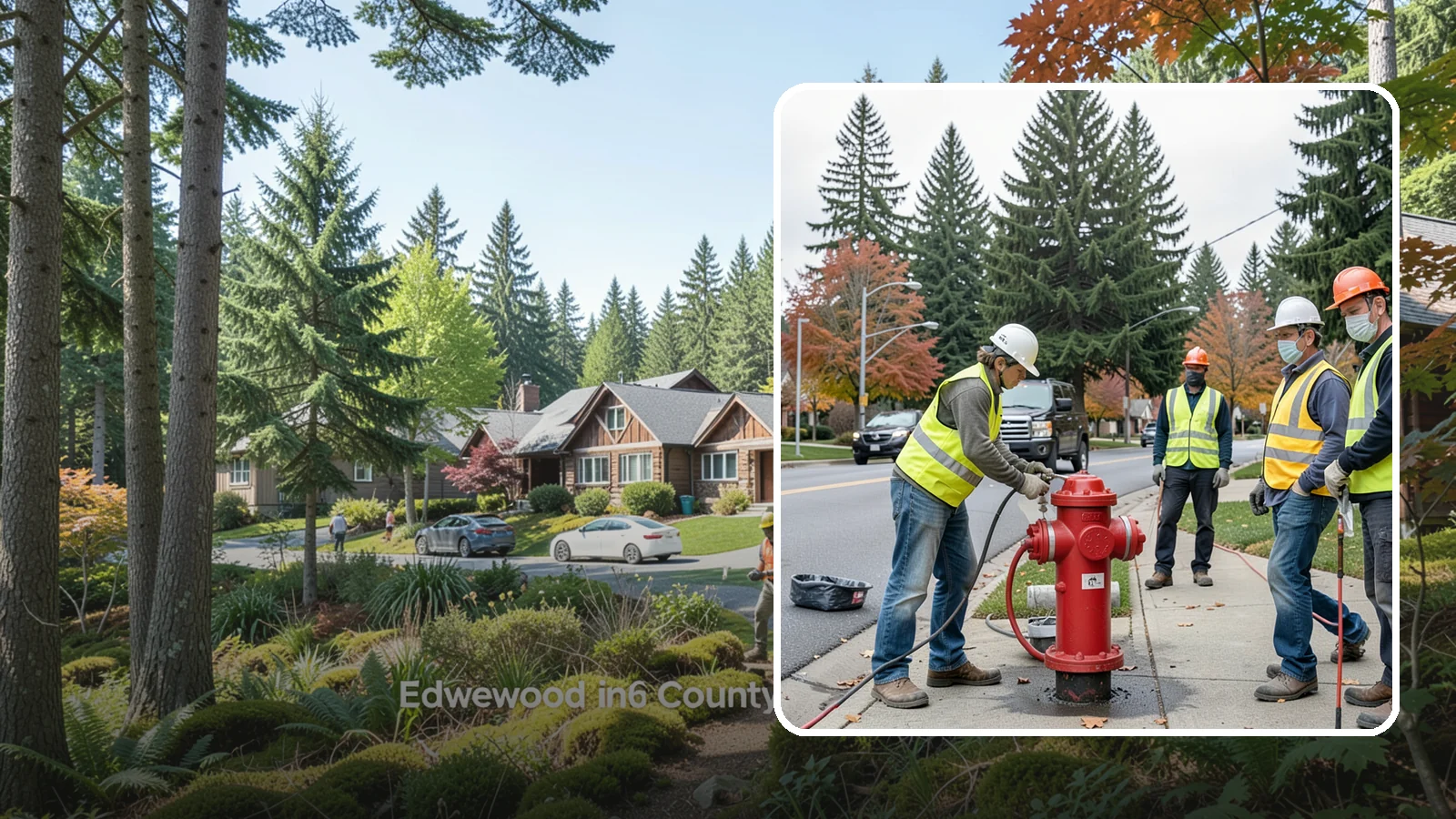 Hydrant Painting in Edgewood, Pierce County, WA - Cleaning and repainting of fire hydrants for visibility, corrosion protection, and color coding.