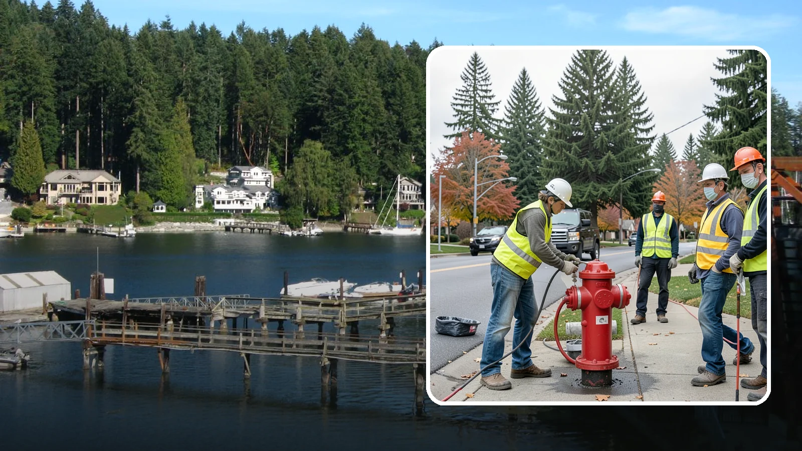 Hydrant Painting in Gig Harbor, Pierce County, WA - Cleaning and repainting of fire hydrants for visibility, corrosion protection, and color coding.