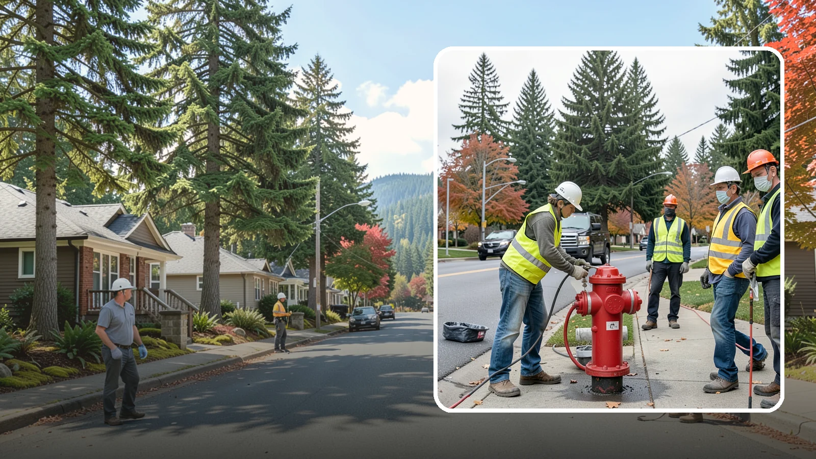 Hydrant Painting in Hunts Point, King County, WA - Cleaning and repainting of fire hydrants for visibility, corrosion protection, and color coding.