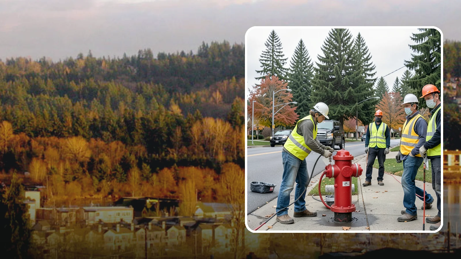 Hydrant Painting in Kenmore, King County, WA - Cleaning and repainting of fire hydrants for visibility, corrosion protection, and color coding.