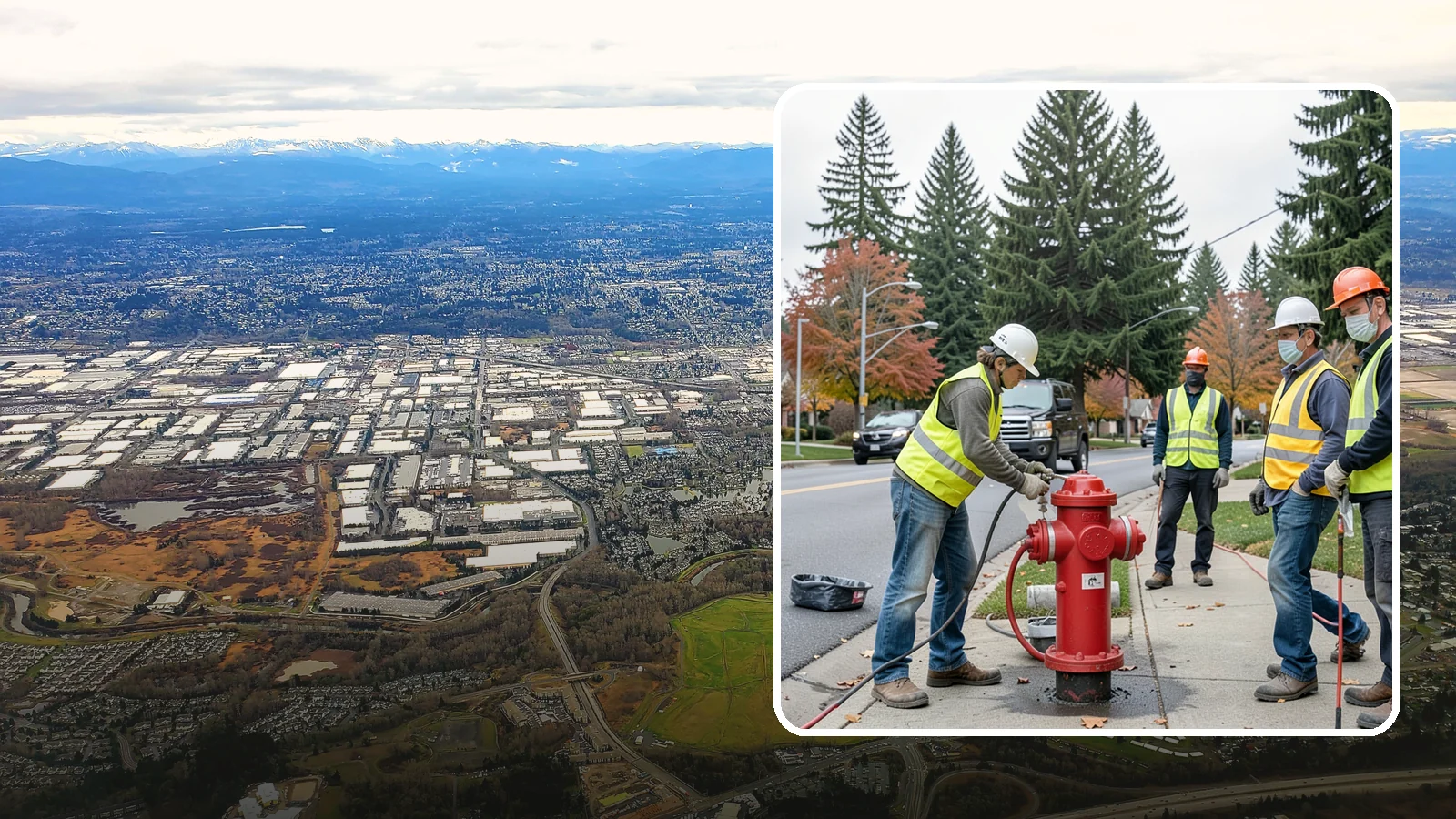 Hydrant Painting in Kent, King County, WA - Cleaning and repainting of fire hydrants for visibility, corrosion protection, and color coding.