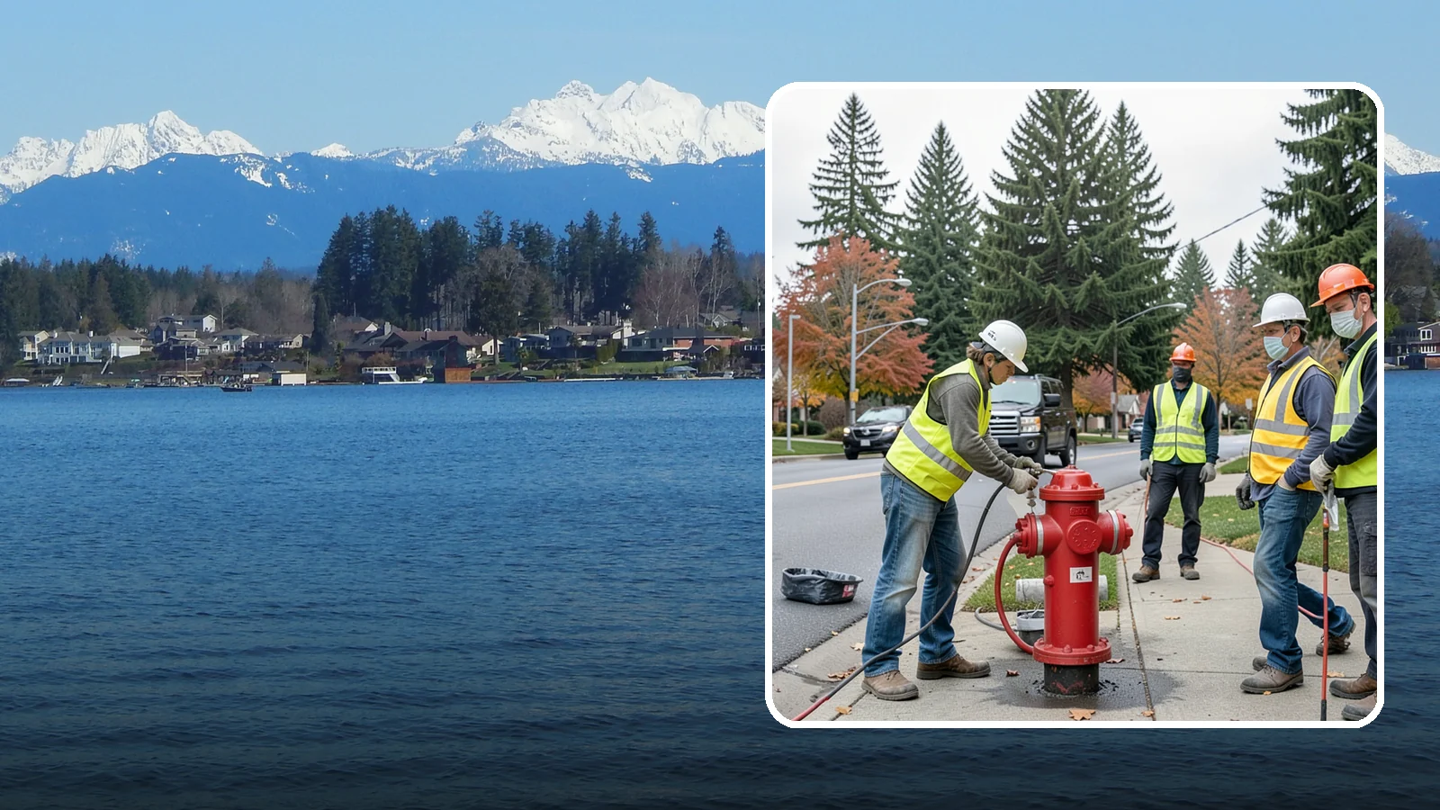 Hydrant Painting in Lake Stevens, Snohomish County, WA - Cleaning and repainting of fire hydrants for visibility, corrosion protection, and color coding.