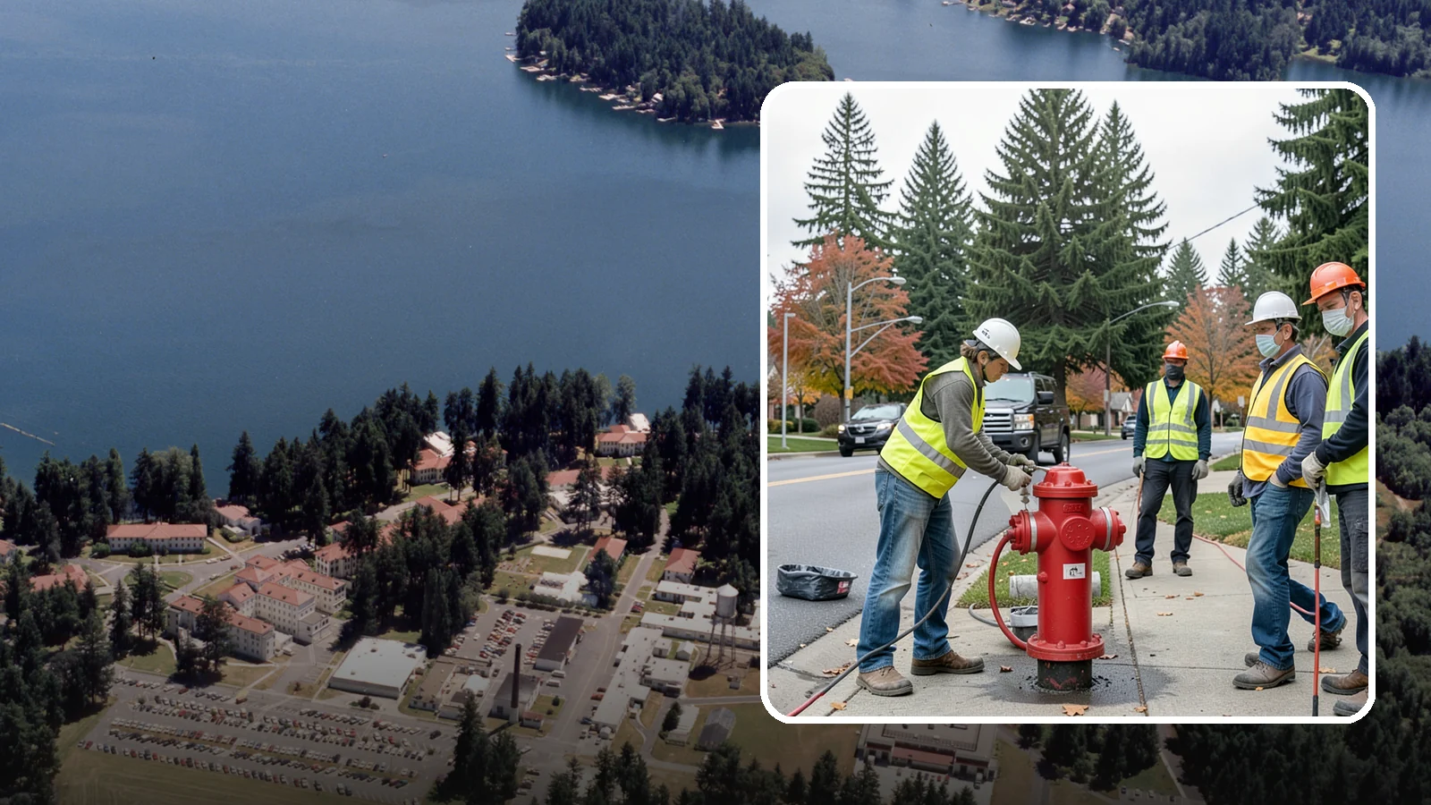 Hydrant Painting in Lakewood, Pierce County, WA - Cleaning and repainting of fire hydrants for visibility, corrosion protection, and color coding.