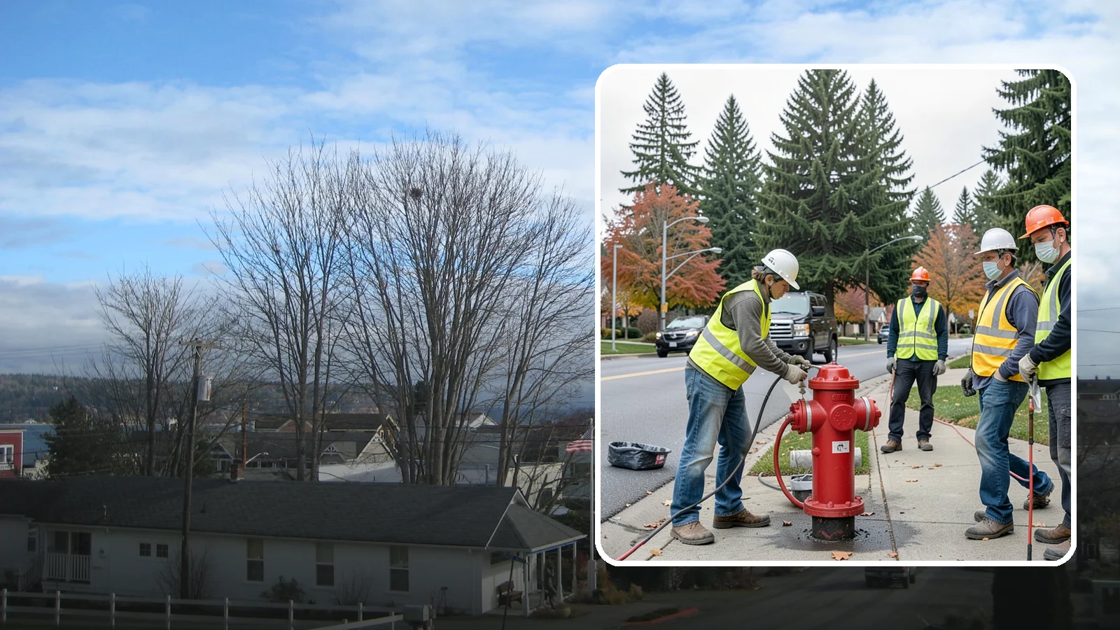 Hydrant Painting in Langley, Island County, WA - Cleaning and repainting of fire hydrants for visibility, corrosion protection, and color coding.