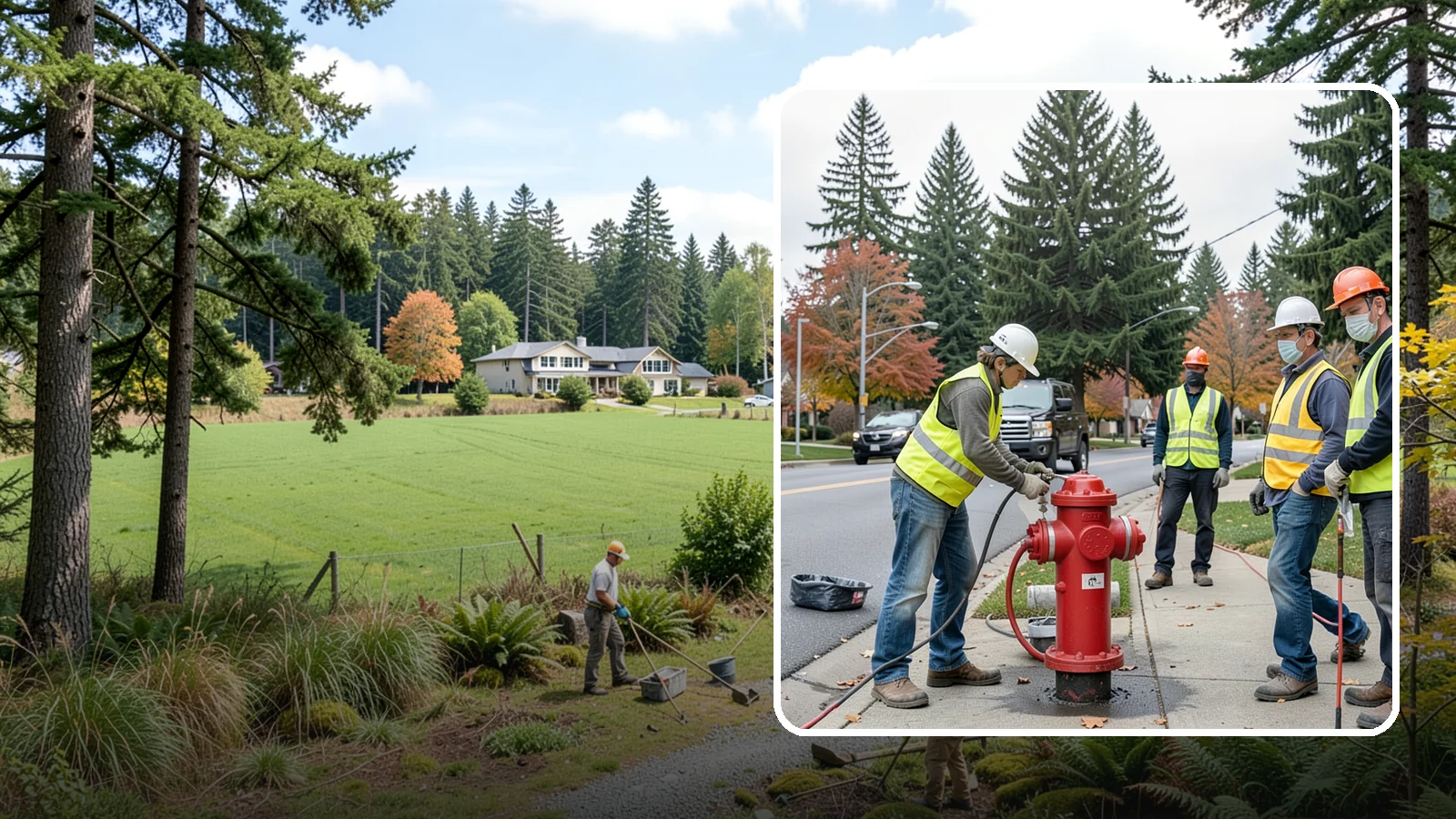Hydrant Painting in Lyman, Skagit County, WA - Cleaning and repainting of fire hydrants for visibility, corrosion protection, and color coding.