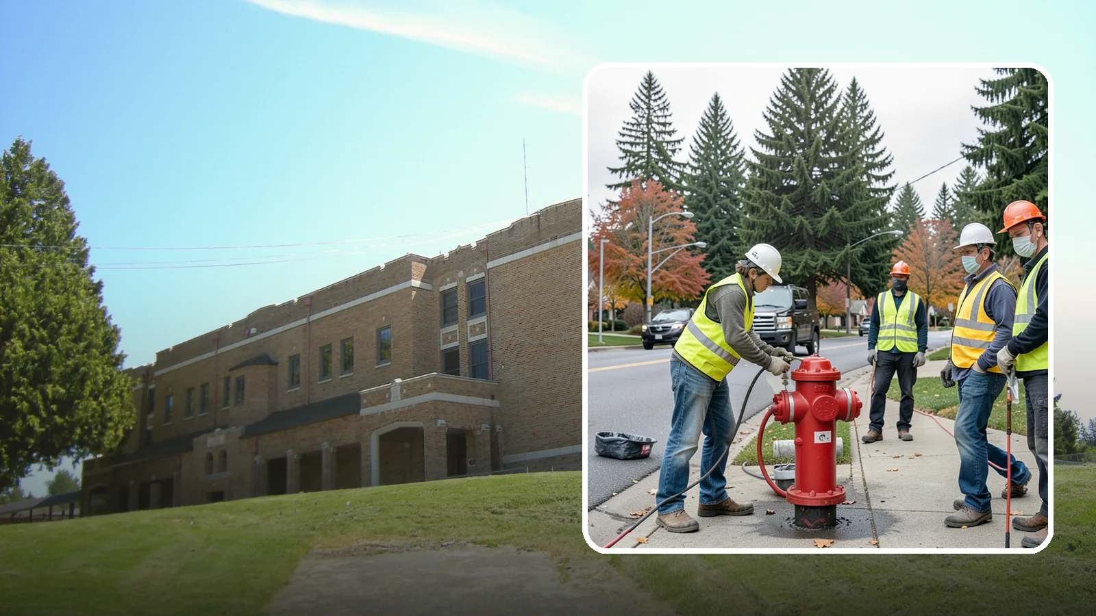 Hydrant Painting in Maple Valley, King County, WA - Cleaning and repainting of fire hydrants for visibility, corrosion protection, and color coding.