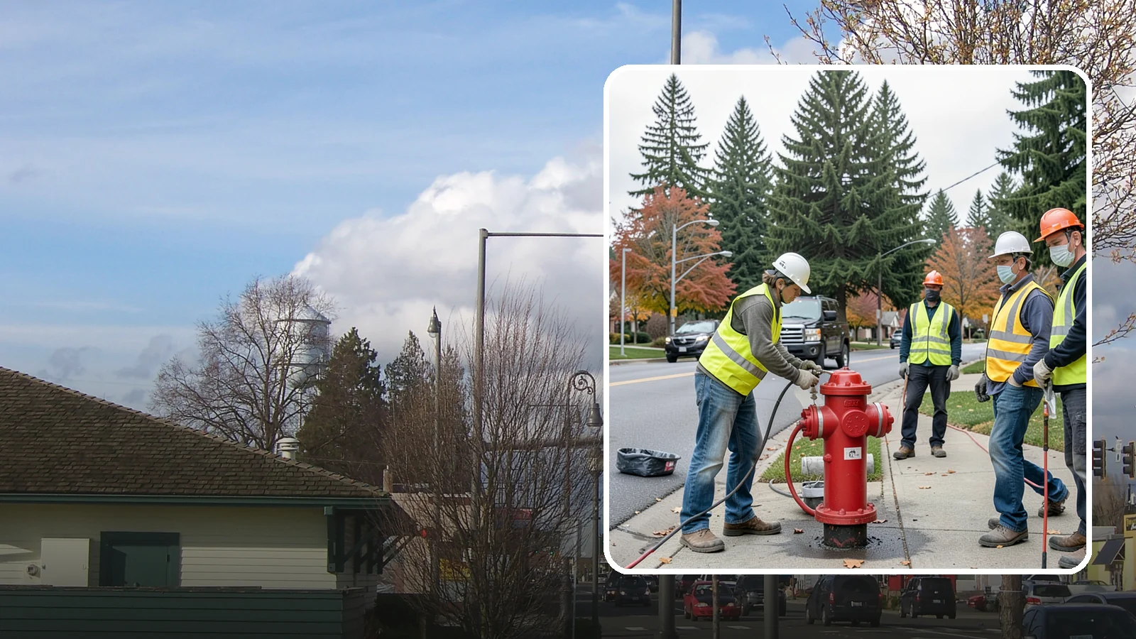 Hydrant Painting in Marysville, Snohomish County, WA - Cleaning and repainting of fire hydrants for visibility, corrosion protection, and color coding.