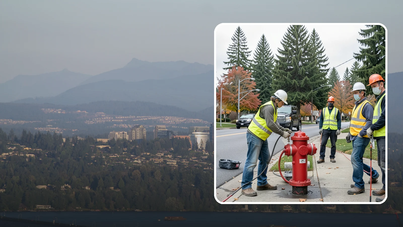 Hydrant Painting in Medina, King County, WA - Cleaning and repainting of fire hydrants for visibility, corrosion protection, and color coding.