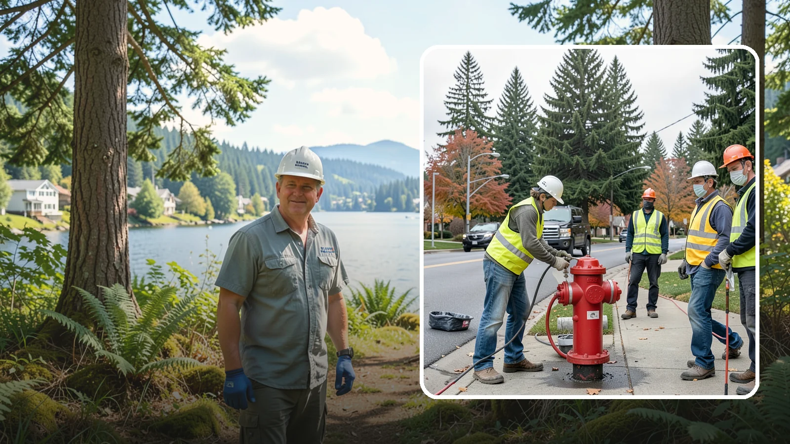 Hydrant Painting in Milton, King County, WA - Cleaning and repainting of fire hydrants for visibility, corrosion protection, and color coding.