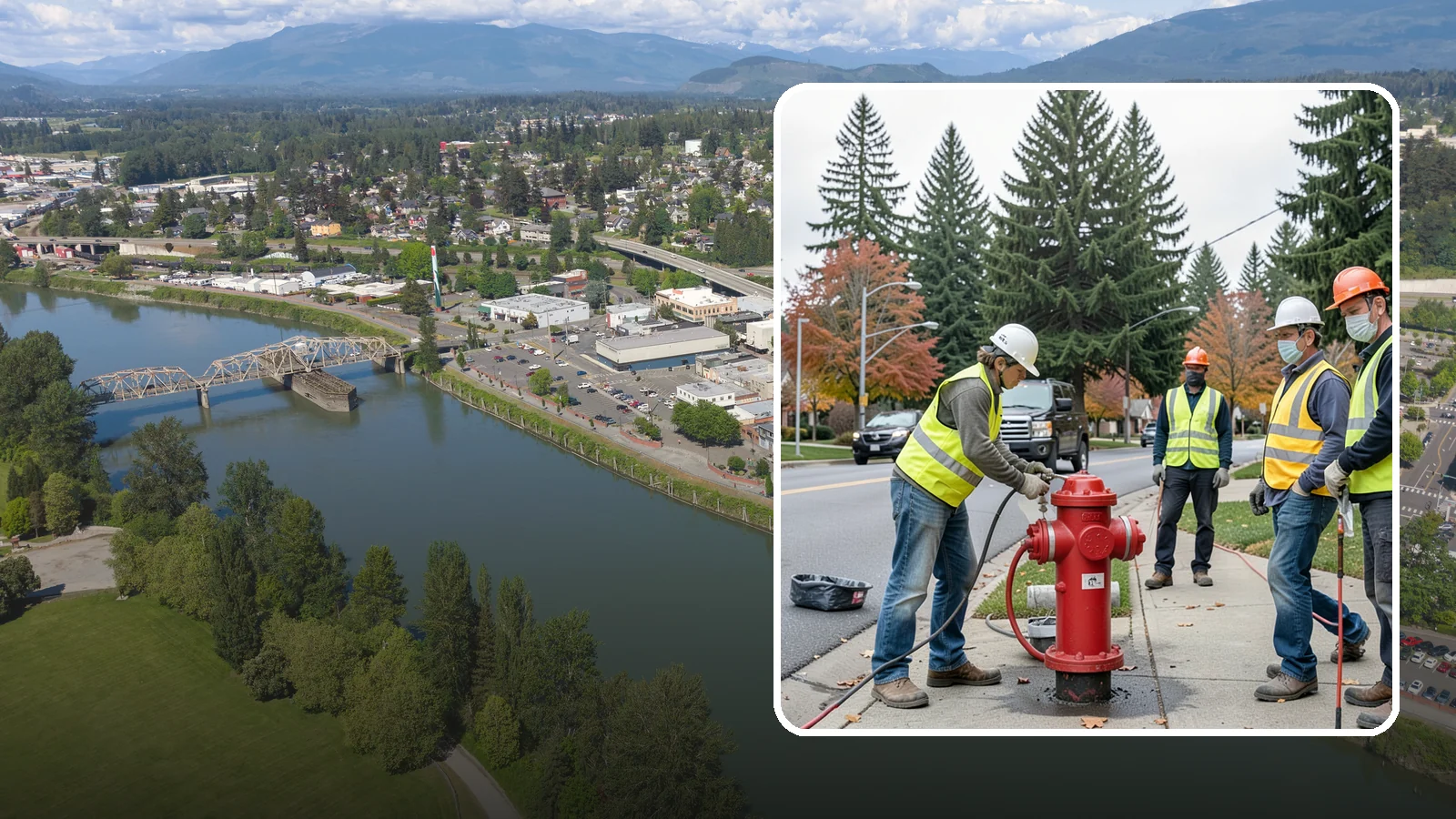 Hydrant Painting in Mount Vernon, Skagit County, WA - Cleaning and repainting of fire hydrants for visibility, corrosion protection, and color coding.