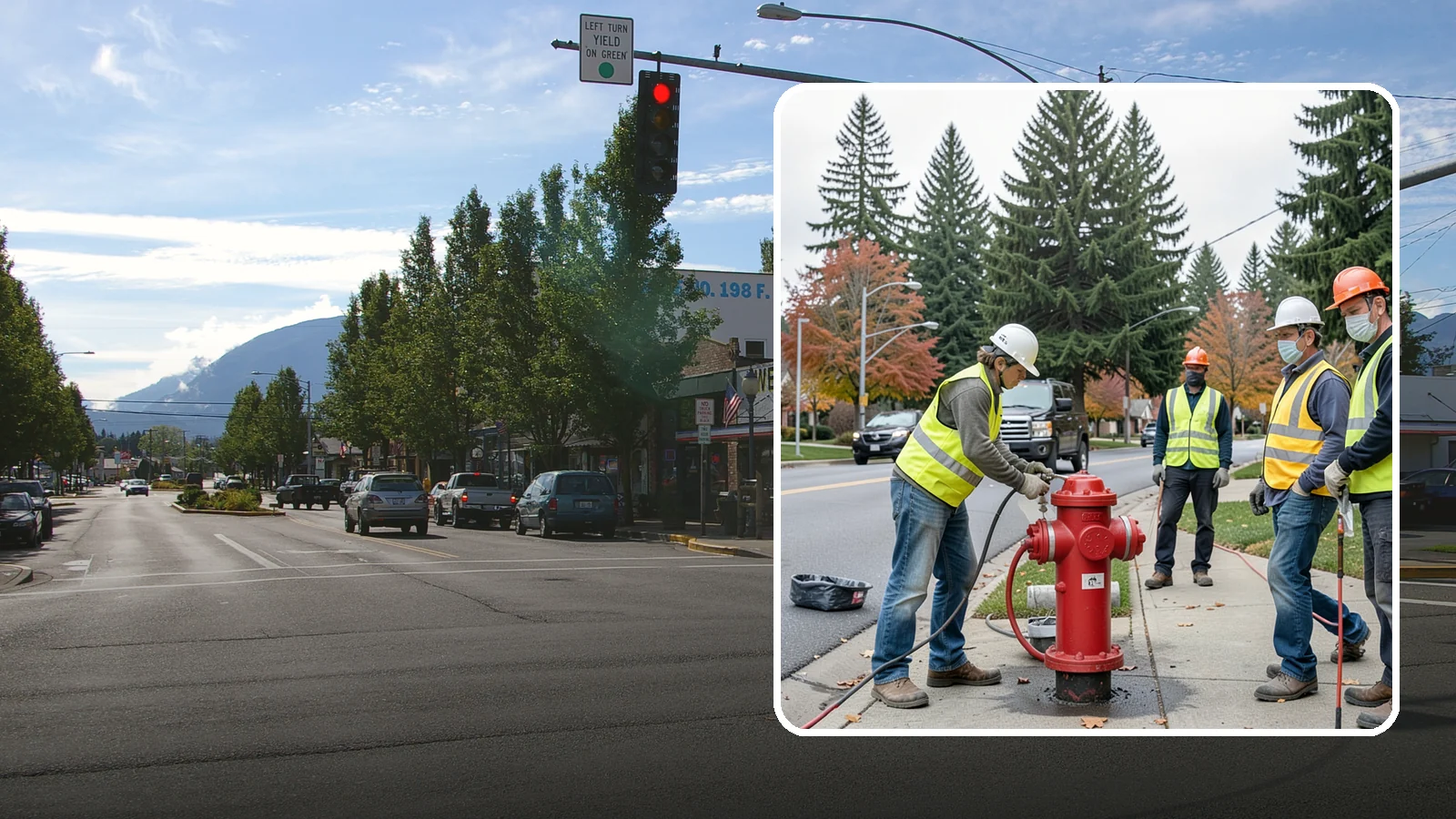 Hydrant Painting in North Bend, King County, WA - Cleaning and repainting of fire hydrants for visibility, corrosion protection, and color coding.