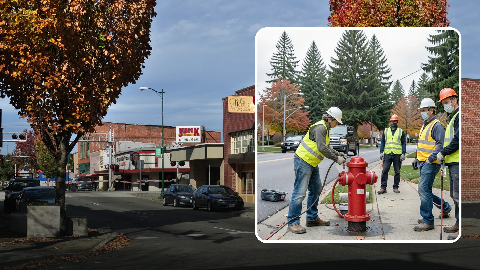 Hydrant Painting in Puyallup, Pierce County, WA - Cleaning and repainting of fire hydrants for visibility, corrosion protection, and color coding.