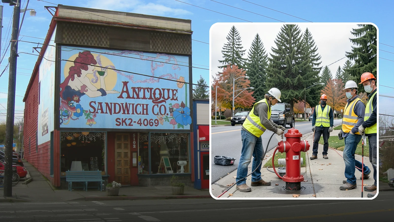 Hydrant Painting in Ruston, Pierce County, WA - Cleaning and repainting of fire hydrants for visibility, corrosion protection, and color coding.