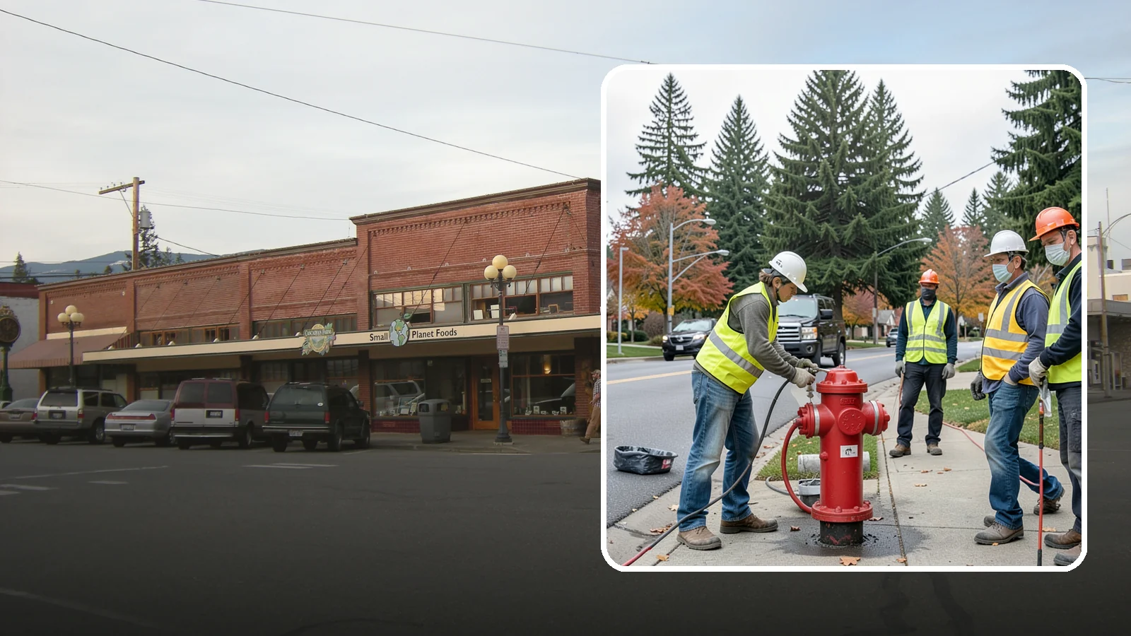 Hydrant Painting in Sedro-Woolley, Skagit County, WA - Cleaning and repainting of fire hydrants for visibility, corrosion protection, and color coding.