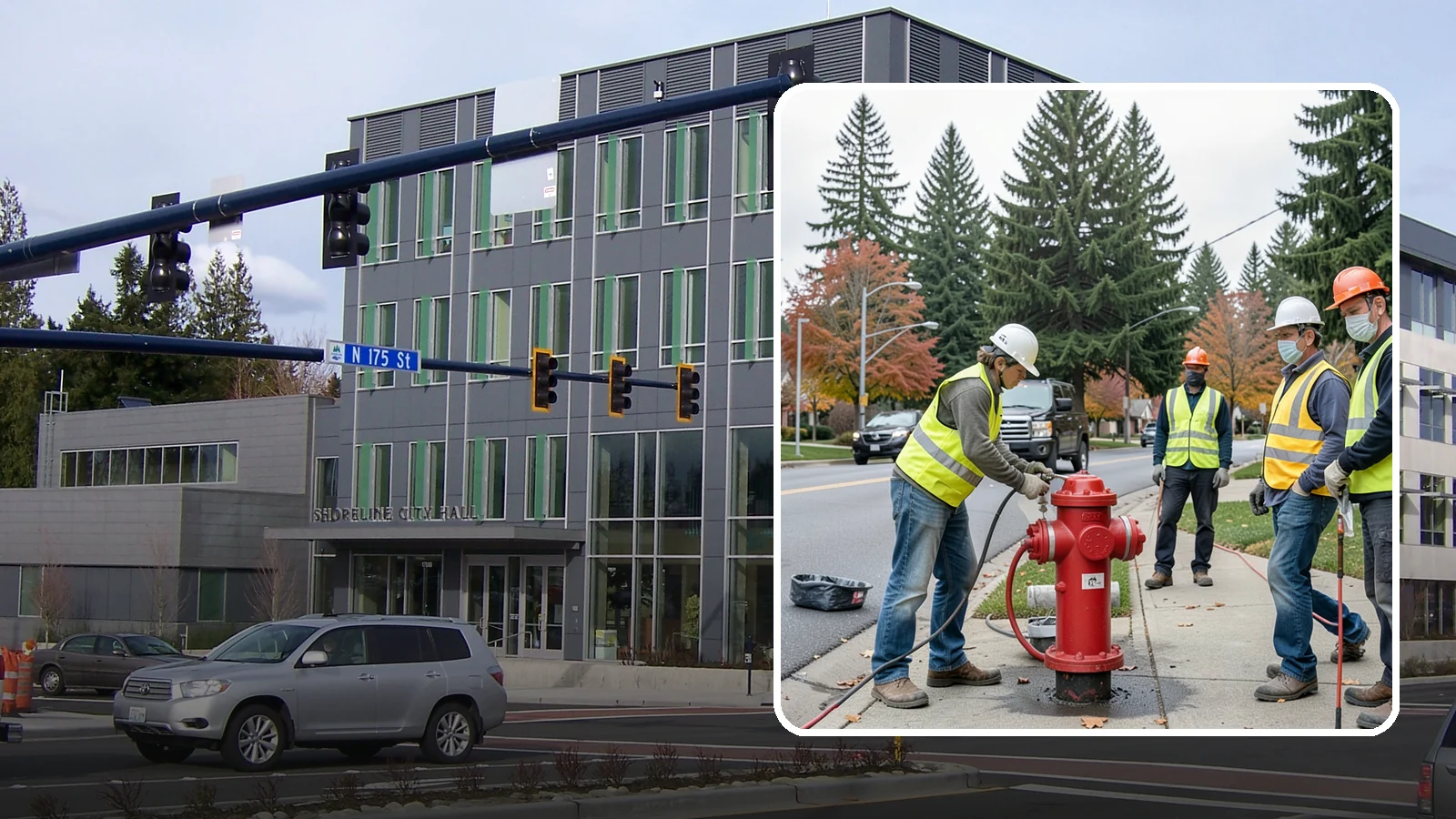 Hydrant Painting in Shoreline, King County, WA - Cleaning and repainting of fire hydrants for visibility, corrosion protection, and color coding.