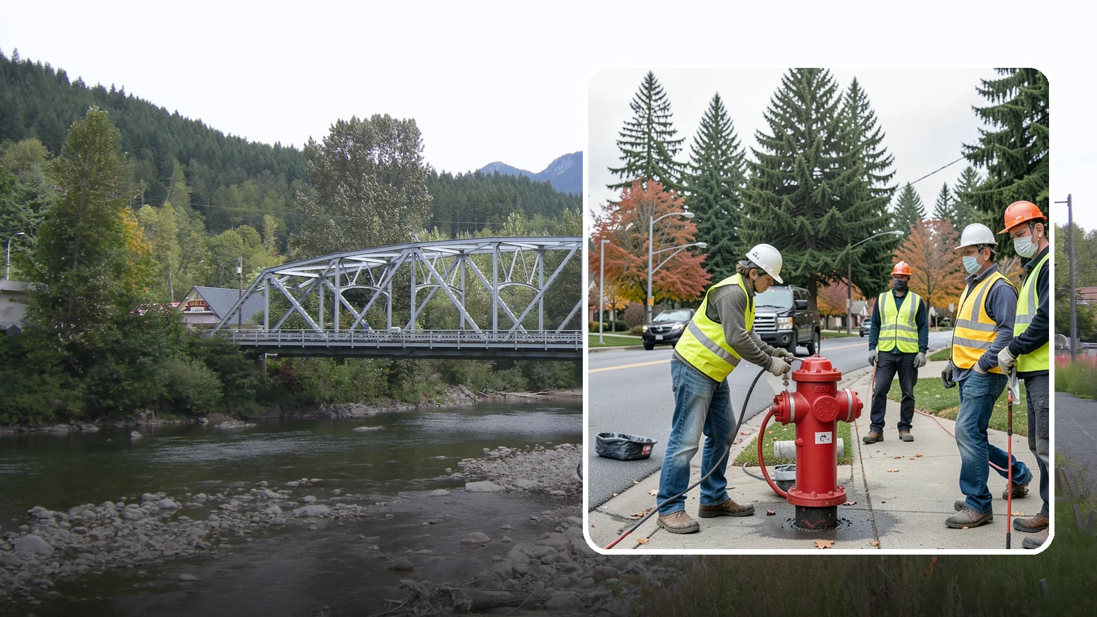 Hydrant Painting in Skykomish, King County, WA - Cleaning and repainting of fire hydrants for visibility, corrosion protection, and color coding.