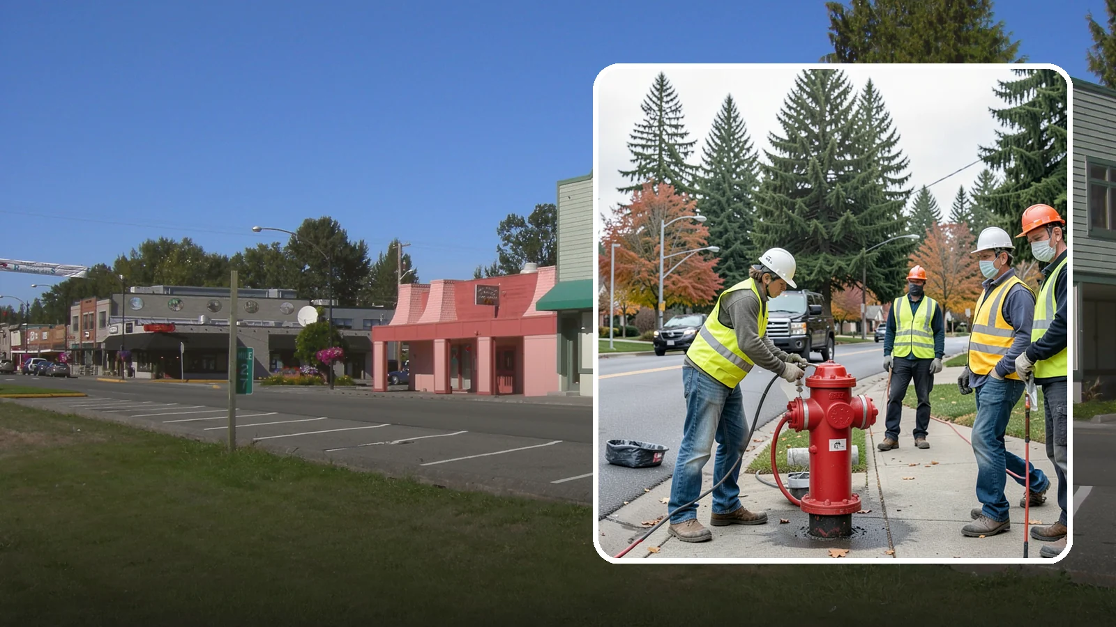 Hydrant Painting in Snoqualmie, King County, WA - Cleaning and repainting of fire hydrants for visibility, corrosion protection, and color coding.