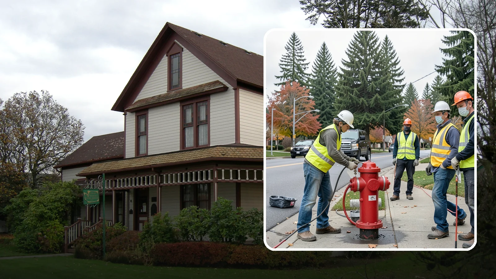 Hydrant Painting in Sumner, Pierce County, WA - Cleaning and repainting of fire hydrants for visibility, corrosion protection, and color coding.