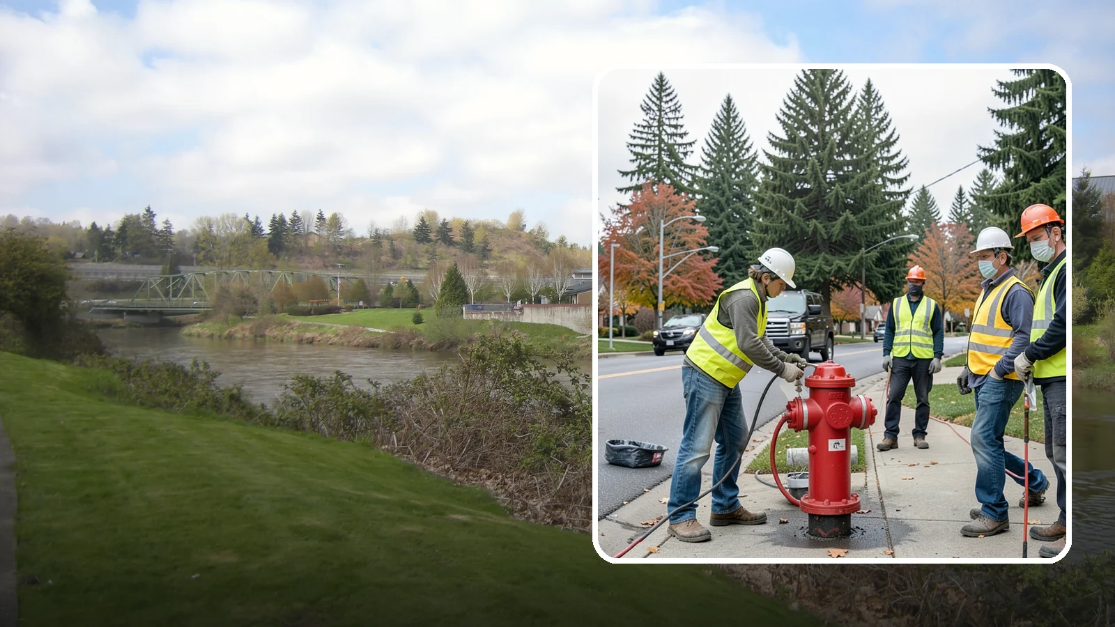 Hydrant Painting in Tukwila, King County, WA - Cleaning and repainting of fire hydrants for visibility, corrosion protection, and color coding.