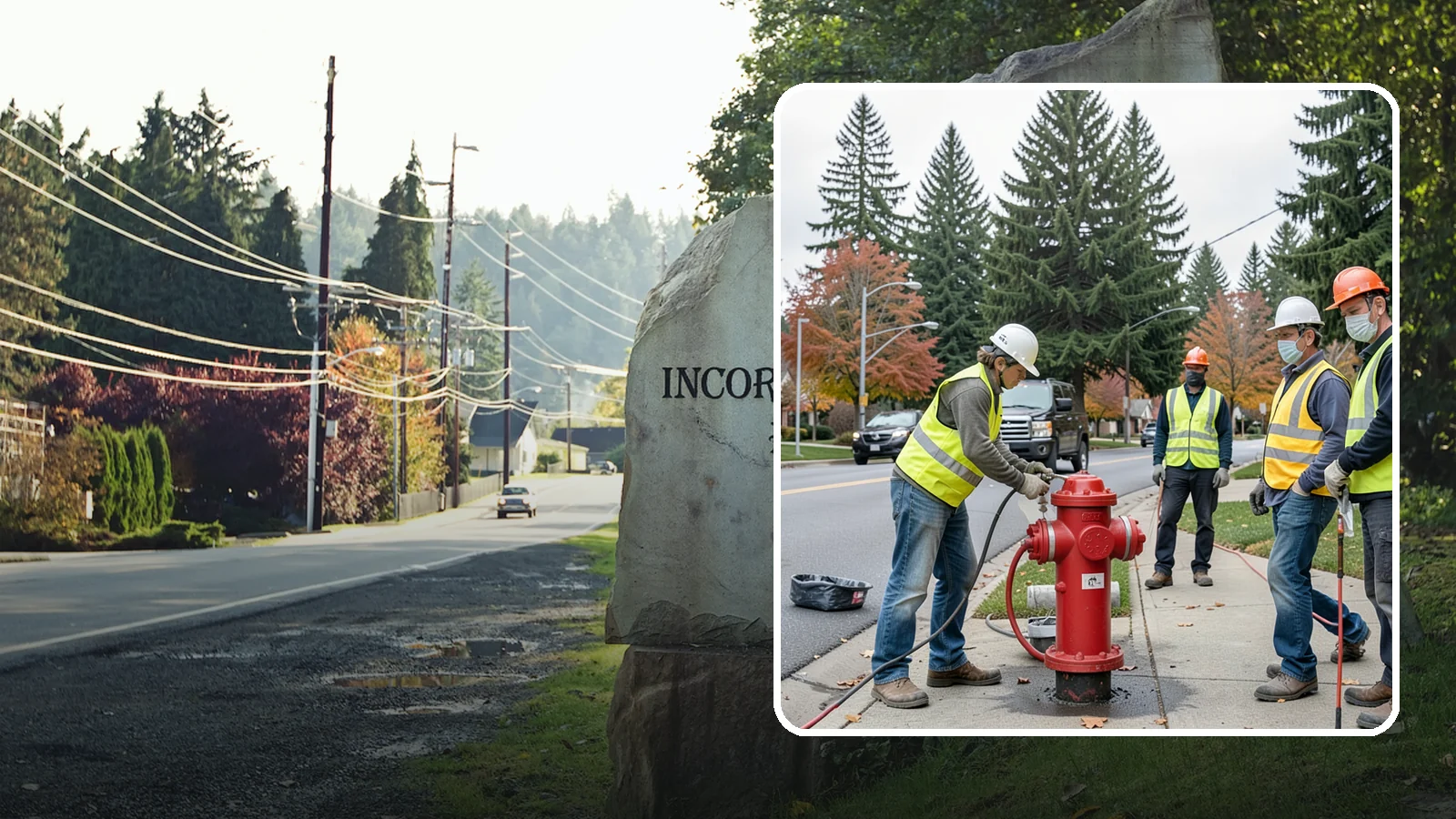Hydrant Painting in Wilkeson, Pierce County, WA - Cleaning and repainting of fire hydrants for visibility, corrosion protection, and color coding.