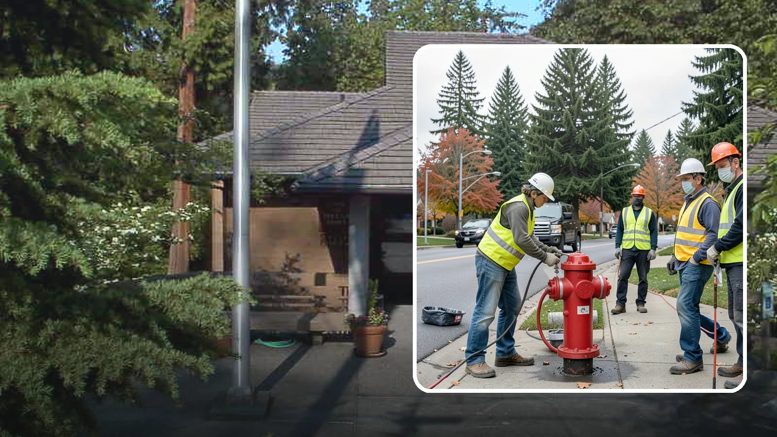 Hydrant Painting in Yarrow Point, King County, WA - Cleaning and repainting of fire hydrants for visibility, corrosion protection, and color coding.