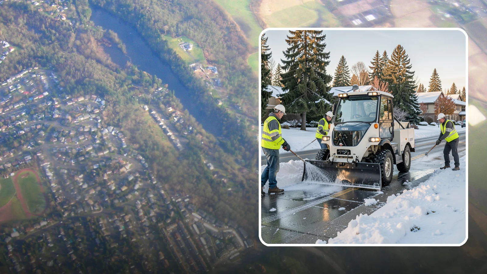 Ice Control in Algona, King County, WA - Proactive and reactive ice control for roads, lots, and walkways to reduce hazards during freezing conditions.