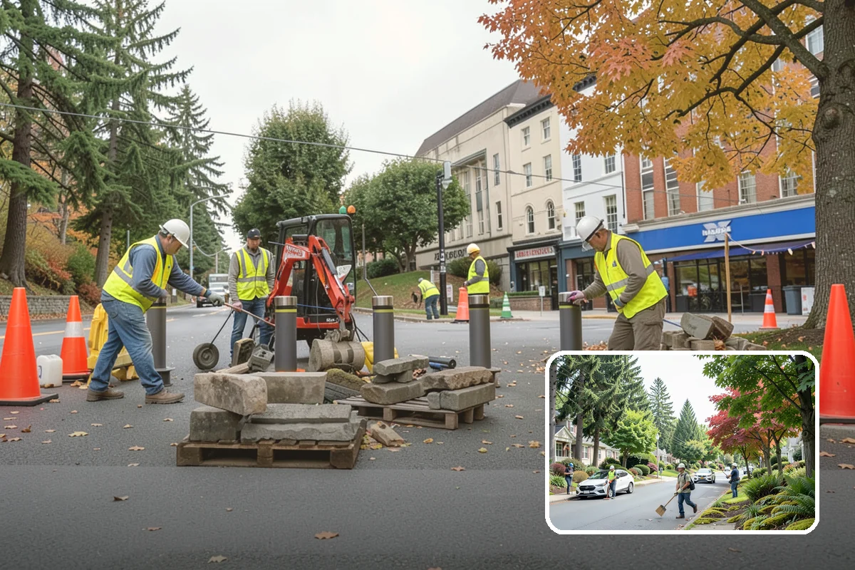 Ice Control in Beaux Arts Village, King County, WA - Anti-icing ahead of events prevents dangerous bonding