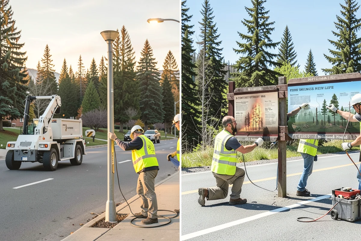 Ice Control in Burien, King County, WA - Monitor pavement temperatures and forecasts for freeze events