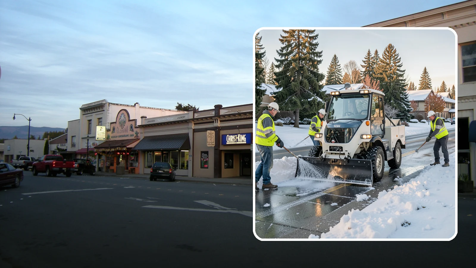 Ice Control in Burlington, Skagit County, WA - Proactive and reactive ice control for roads, lots, and walkways to reduce hazards during freezing conditions.