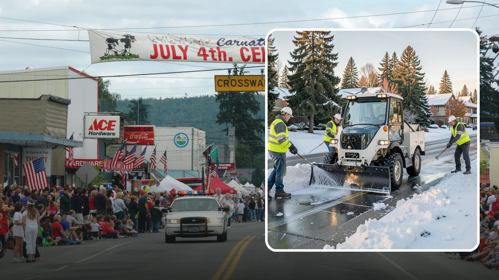 Ice Control in Carnation, King County, WA - Proactive and reactive ice control for roads, lots, and walkways to reduce hazards during freezing conditions.