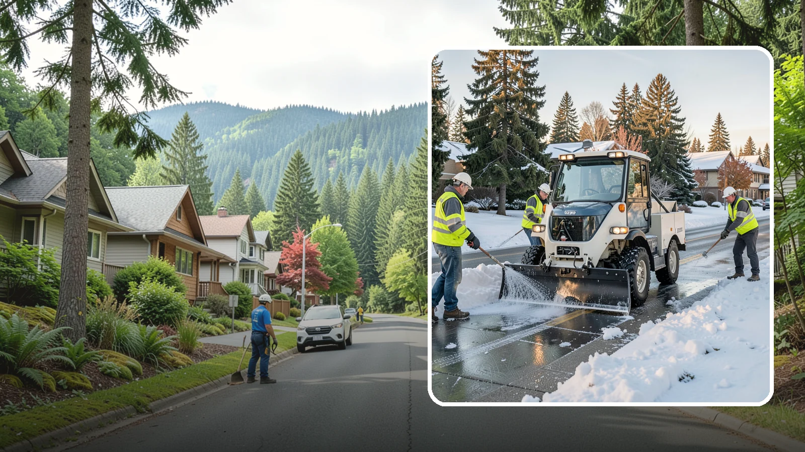 Ice Control in Darrington, Snohomish County, WA - Proactive and reactive ice control for roads, lots, and walkways to reduce hazards during freezing conditions.