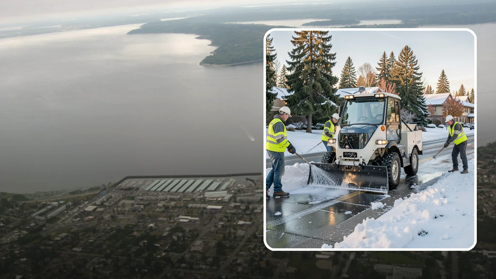 Ice Control in Des Moines, King County, WA - Proactive and reactive ice control for roads, lots, and walkways to reduce hazards during freezing conditions.