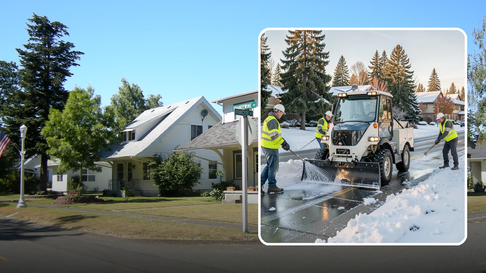 Ice Control in DuPont, Pierce County, WA - Proactive and reactive ice control for roads, lots, and walkways to reduce hazards during freezing conditions.