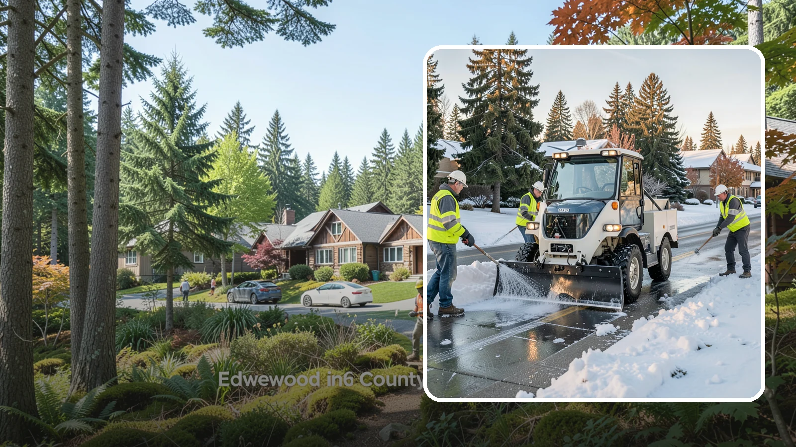 Ice Control in Edgewood, Pierce County, WA - Proactive and reactive ice control for roads, lots, and walkways to reduce hazards during freezing conditions.