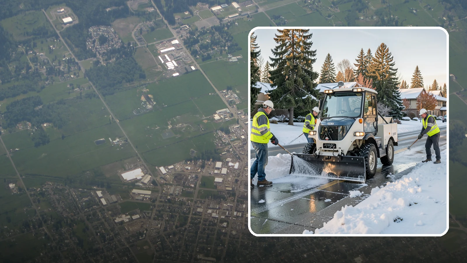 Ice Control in Enumclaw, King County, WA - Proactive and reactive ice control for roads, lots, and walkways to reduce hazards during freezing conditions.