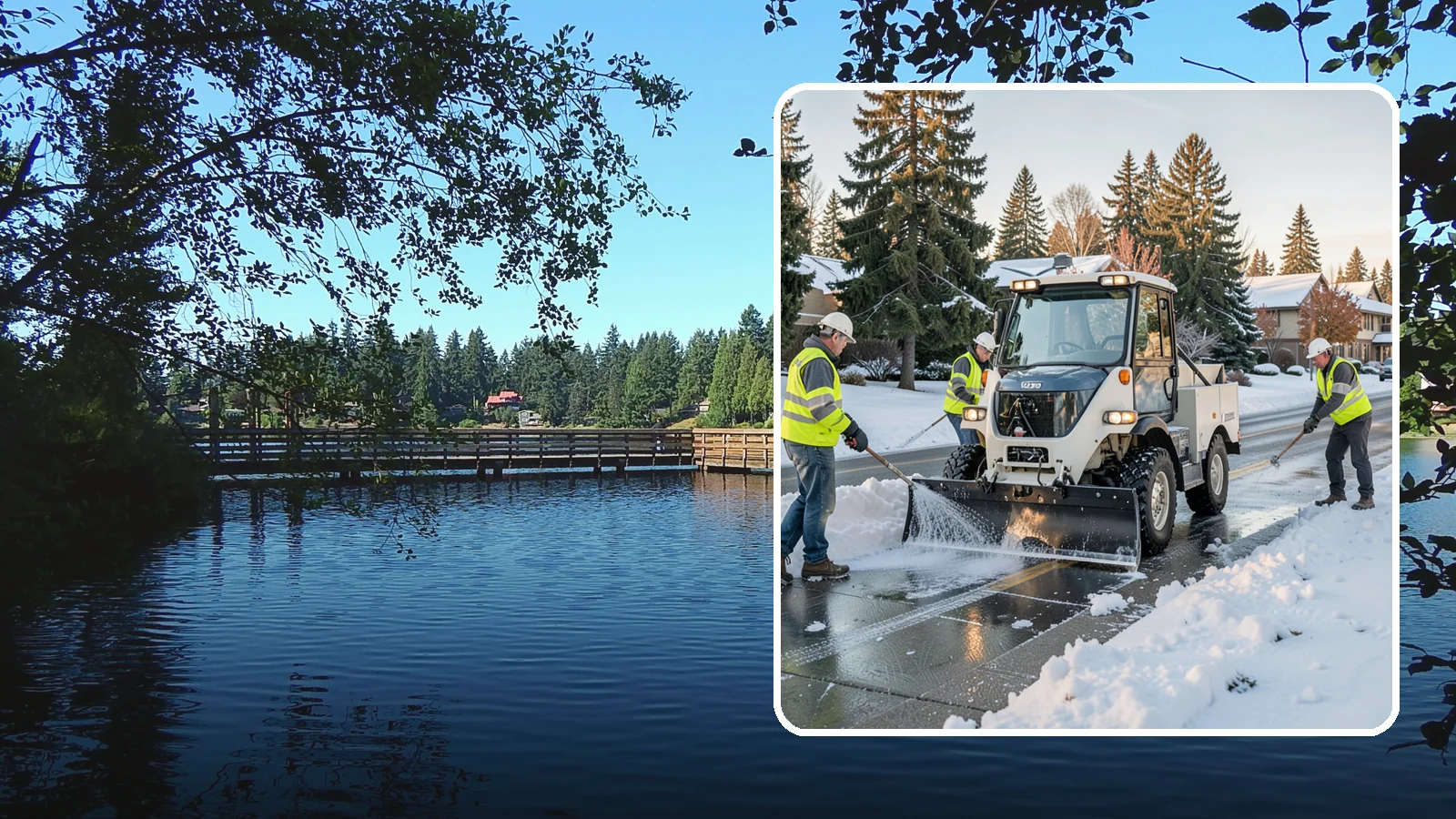 Ice Control in Federal Way, King County, WA - Proactive and reactive ice control for roads, lots, and walkways to reduce hazards during freezing conditions.