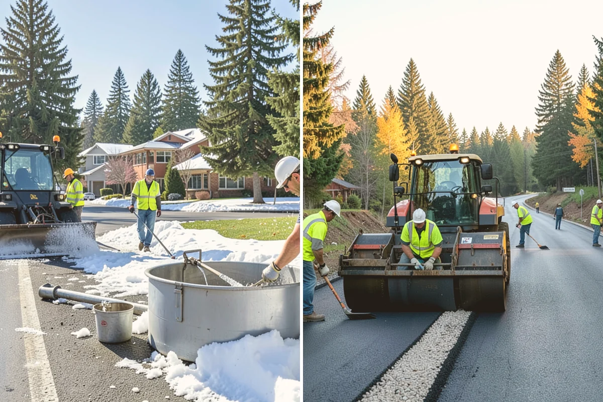 Ice Control in Fife, Pierce County, WA - Monitor pavement temperatures and forecasts for freeze events