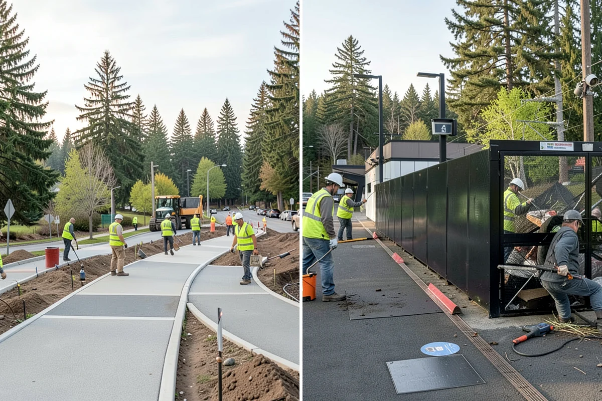 Ice Control in Gig Harbor, Pierce County, WA - Monitor pavement temperatures and forecasts for freeze events