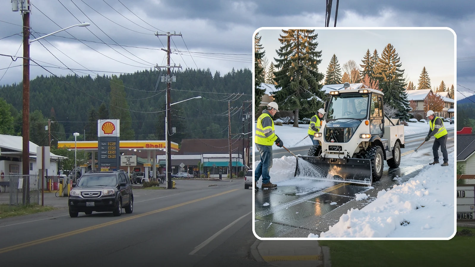Ice Control in Granite Falls, Snohomish County, WA - Proactive and reactive ice control for roads, lots, and walkways to reduce hazards during freezing conditions.