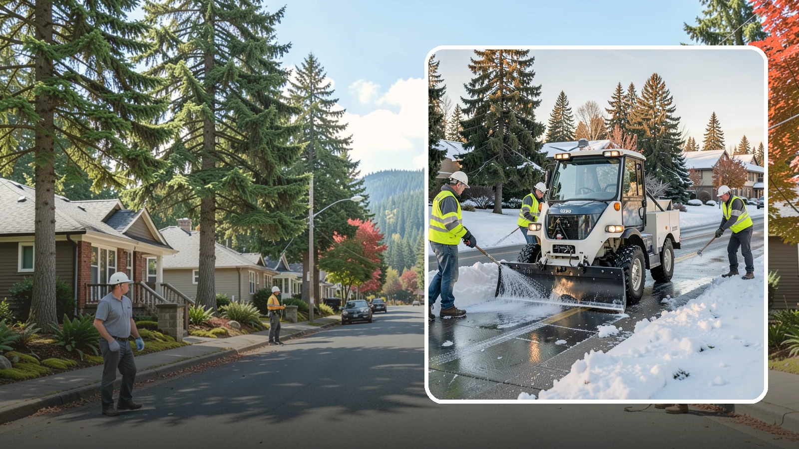 Ice Control in Hunts Point, King County, WA - Proactive and reactive ice control for roads, lots, and walkways to reduce hazards during freezing conditions.