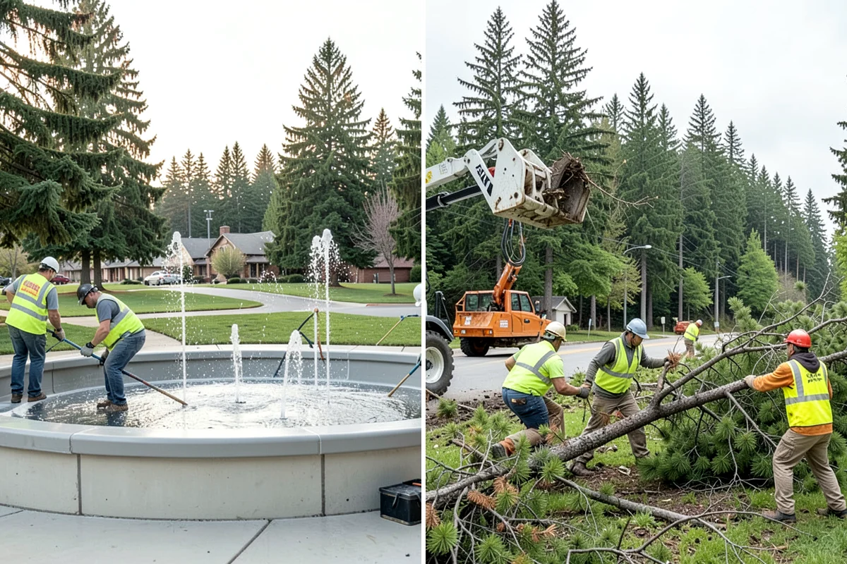 Ice Control in Hunts Point, King County, WA - Monitor pavement temperatures and forecasts for freeze events