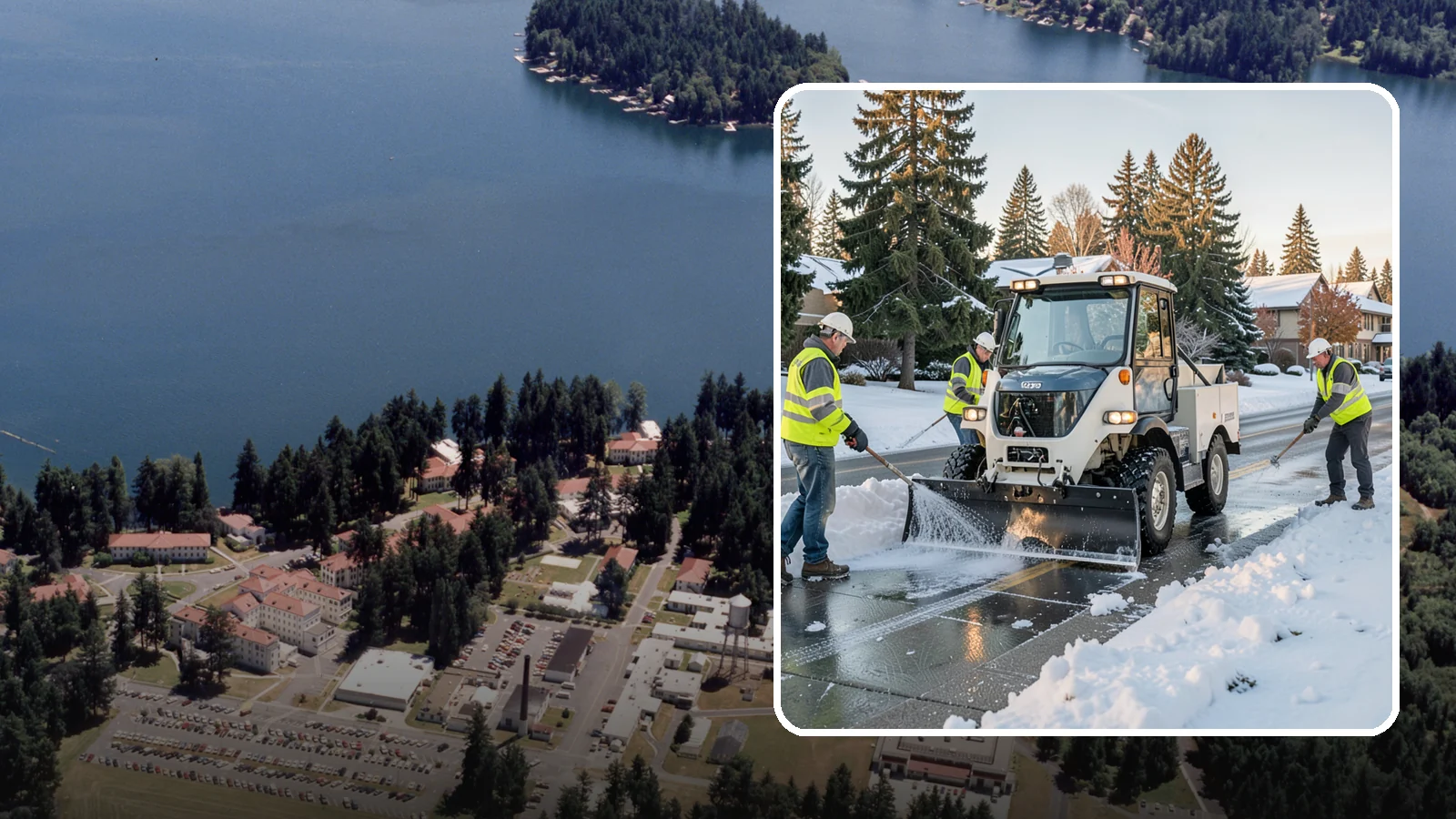 Ice Control in Lakewood, Pierce County, WA - Proactive and reactive ice control for roads, lots, and walkways to reduce hazards during freezing conditions.