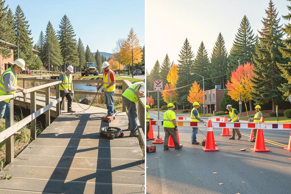 Ice Control in Lynnwood, Snohomish County, WA - Monitor pavement temperatures and forecasts for freeze events