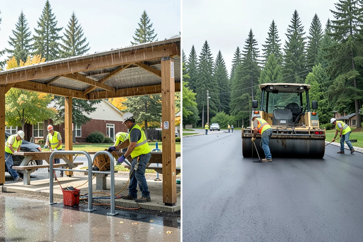 Ice Control in Maple Valley, King County, WA - Monitor pavement temperatures and forecasts for freeze events