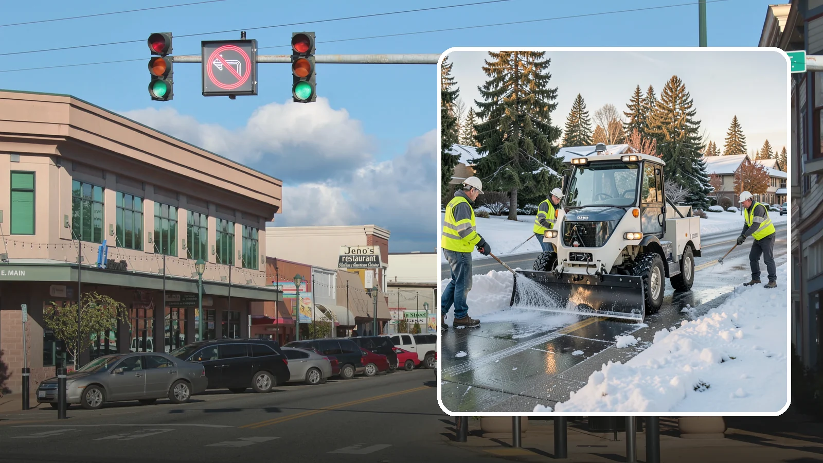 Ice Control in Monroe, Snohomish County, WA - Proactive and reactive ice control for roads, lots, and walkways to reduce hazards during freezing conditions.